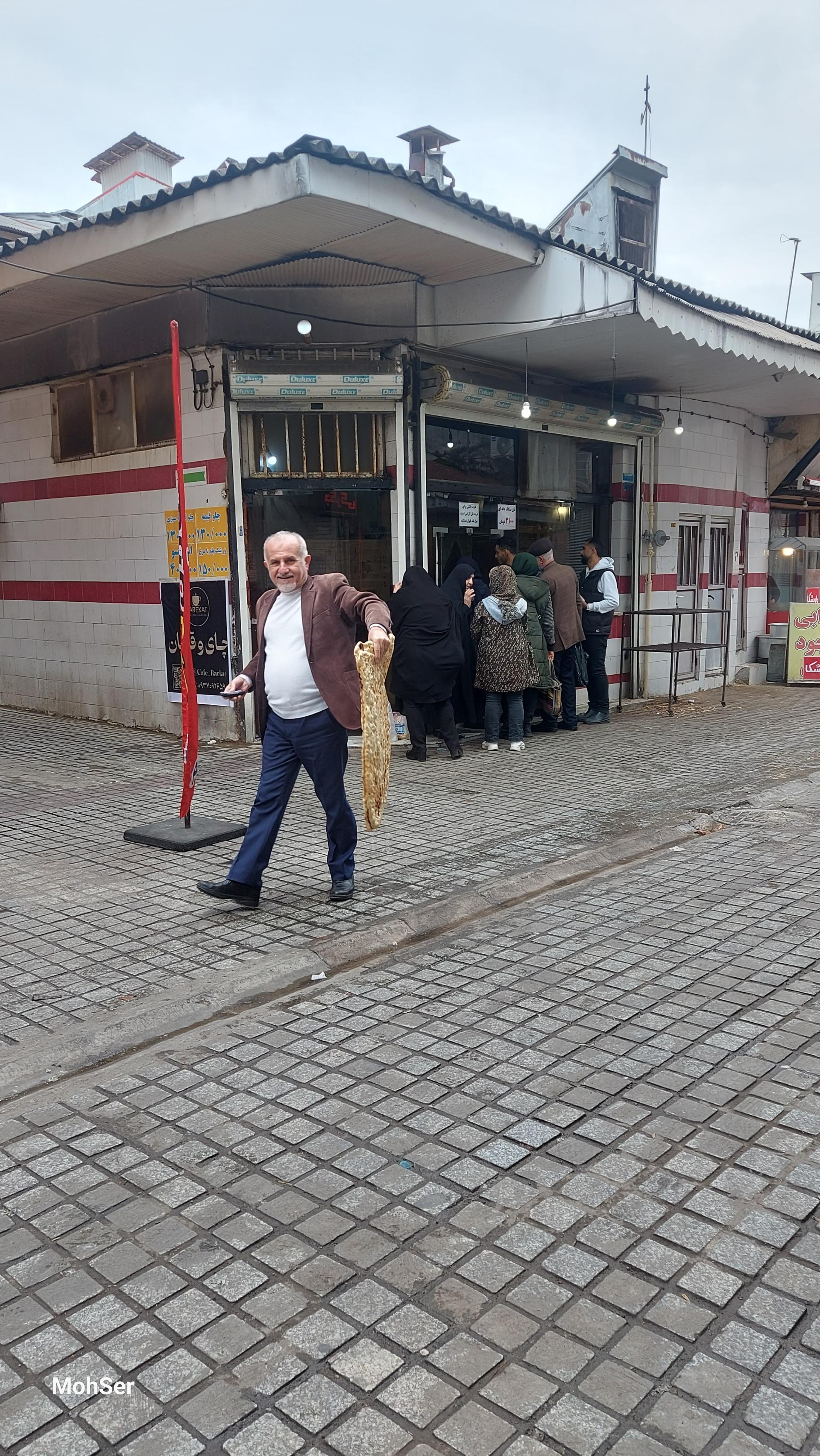 عکس نانوایی سنگکی 