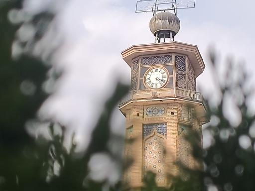عکس برج ساعت مسجد تاریخی عمادالدوله