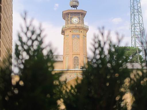 عکس برج ساعت مسجد تاریخی عمادالدوله