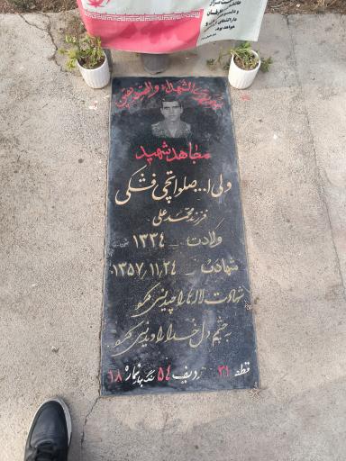 عکس مزار شهید ولی الله صلواتچی