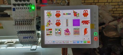 عکس گلدوزی کامپیوتری طاووس