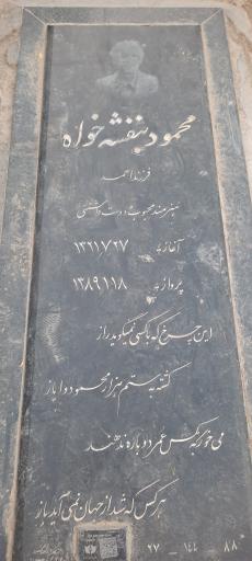 عکس قطعه 88 هنرمندان