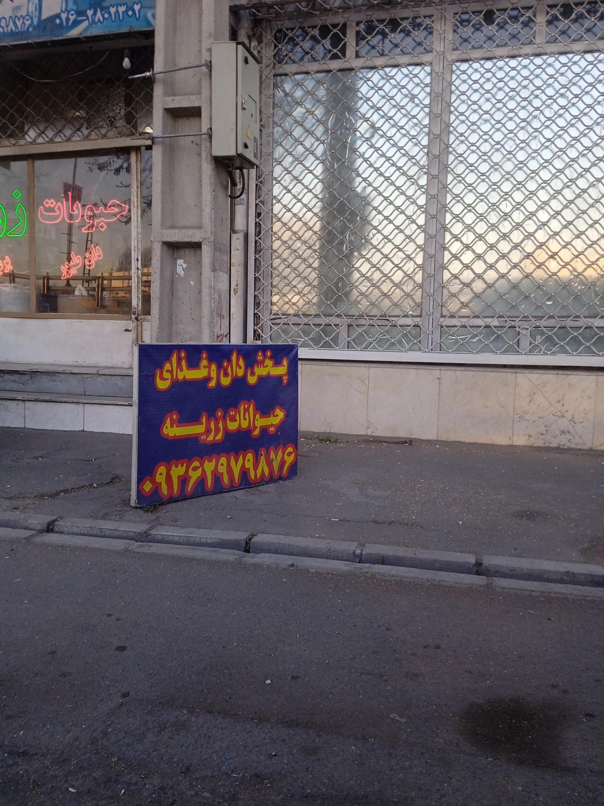 عکس پخش دان و غذای حیوانات زرینه