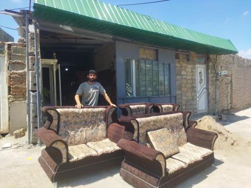 عکس کابینت و مبلمان کرمی