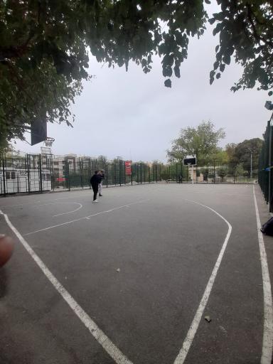 عکس زمین بسکتبال آبشار