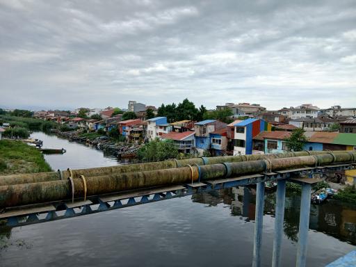 عکس خانه‌های رنگی انزلی