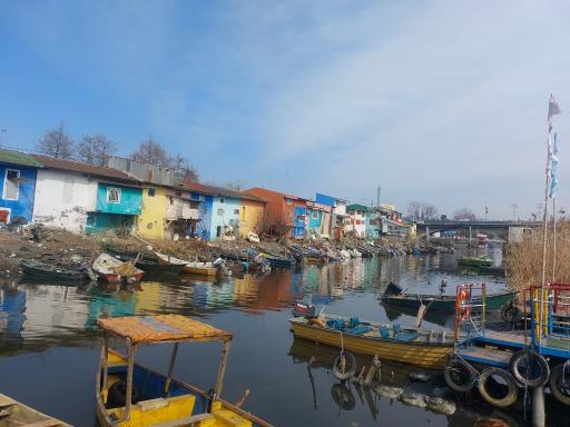 عکس خانه‌های رنگی انزلی