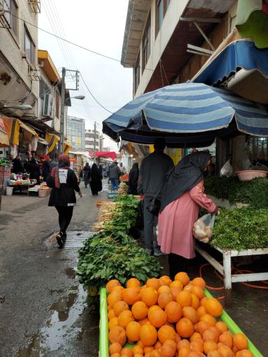 عکس بازار روز آمل