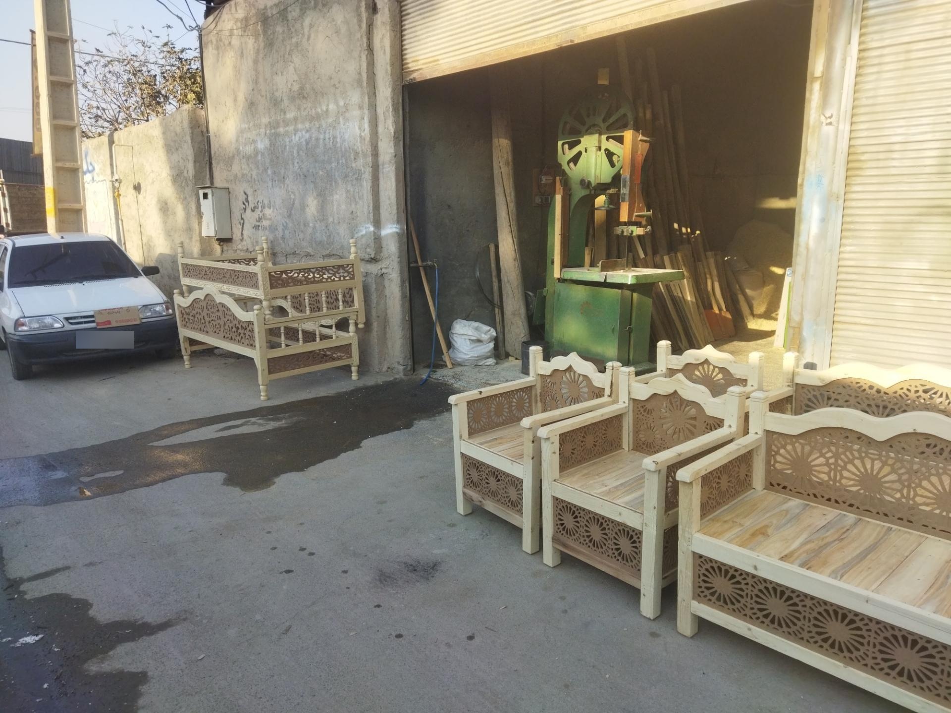 عکس تخت سنتی نقش جهان