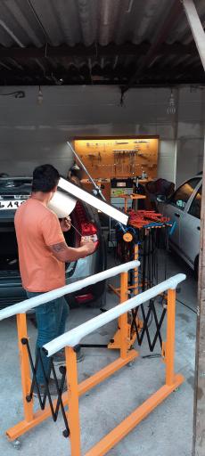 عکس صافکاری با دستگاه pdr  علیرضا فرجی و نوید جوازی