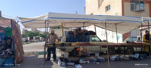 عکس بازار روز روستای قمصر