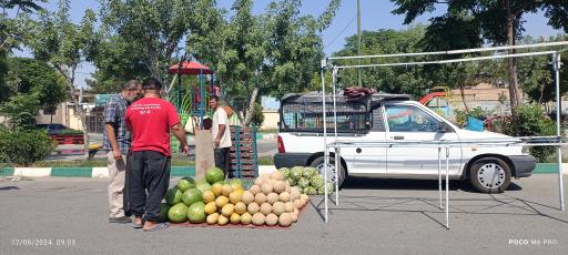 عکس بازار روز روستای قمصر