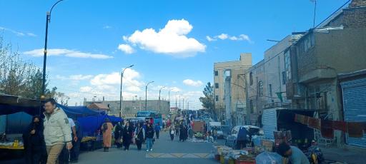 عکس بازار روز روستای قمصر