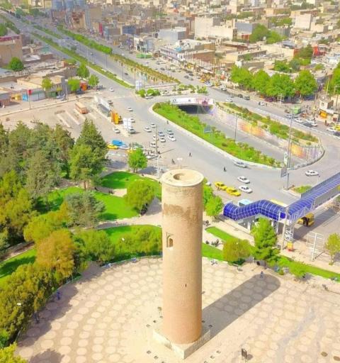 عکس مناره آجری