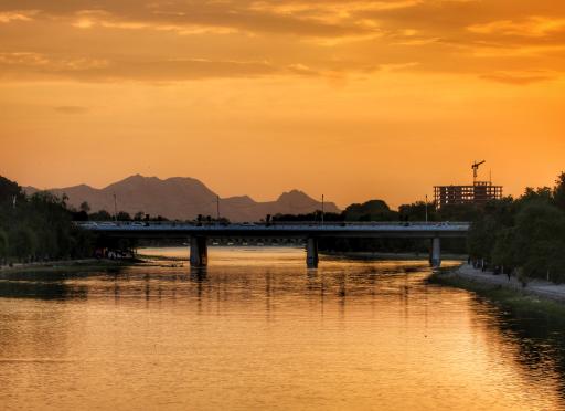 عکس پل فلزی