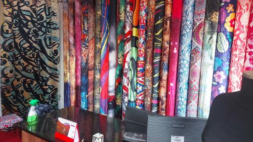 عکس چاپ پارچه تافته (توزی _ آمری)