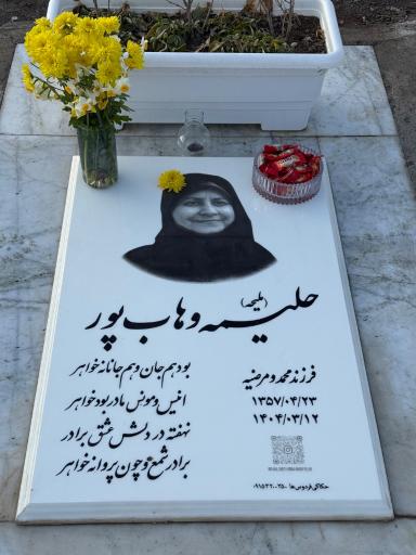 عکس مزار حليمه وهاب پور
