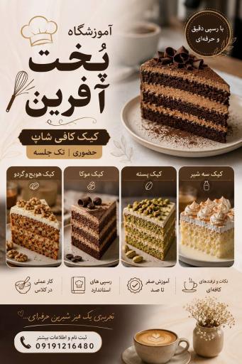 عکس آموزشگاه آشپزی و شیرینی پزی پُخت آفرین