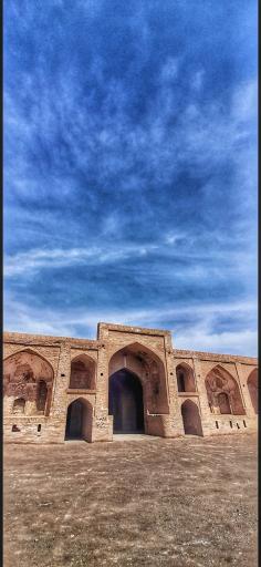 عکس کاروانسرای شاه‌عباسی عباس آباد