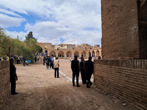 عکس کاروانسرای شاه‌عباسی عباس آباد