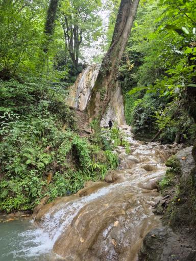 عکس آبشار آهکی اسکیلیم