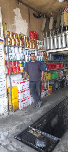 عکس تعویض روغنی و اگزوزسازی مهدی