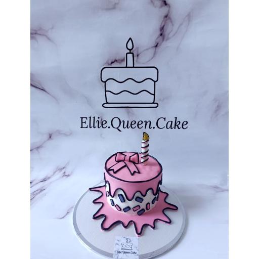 عکس کیک خانگی الی ملکه کیک 