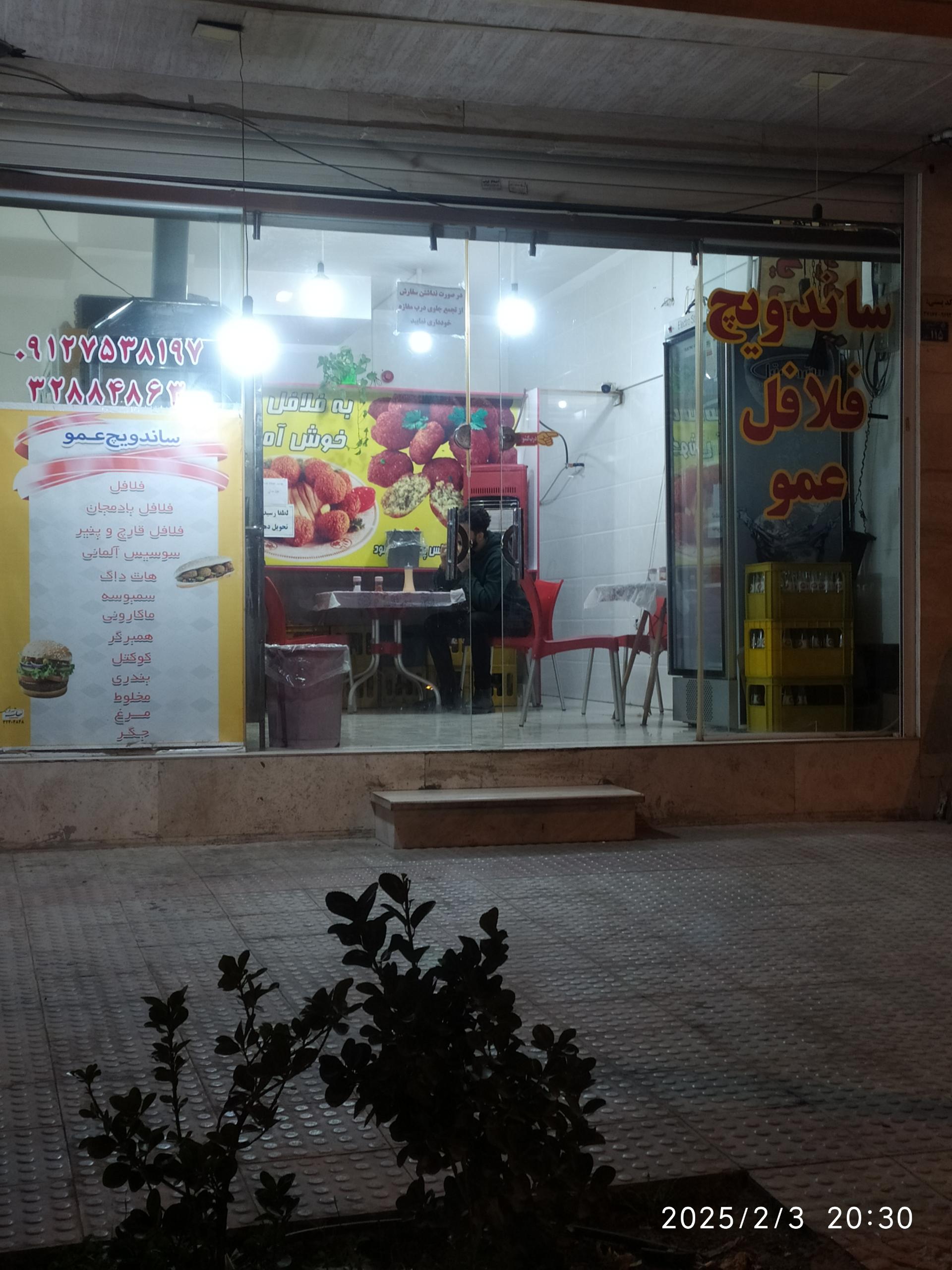 عکس ساندویچ و فلافل عمو