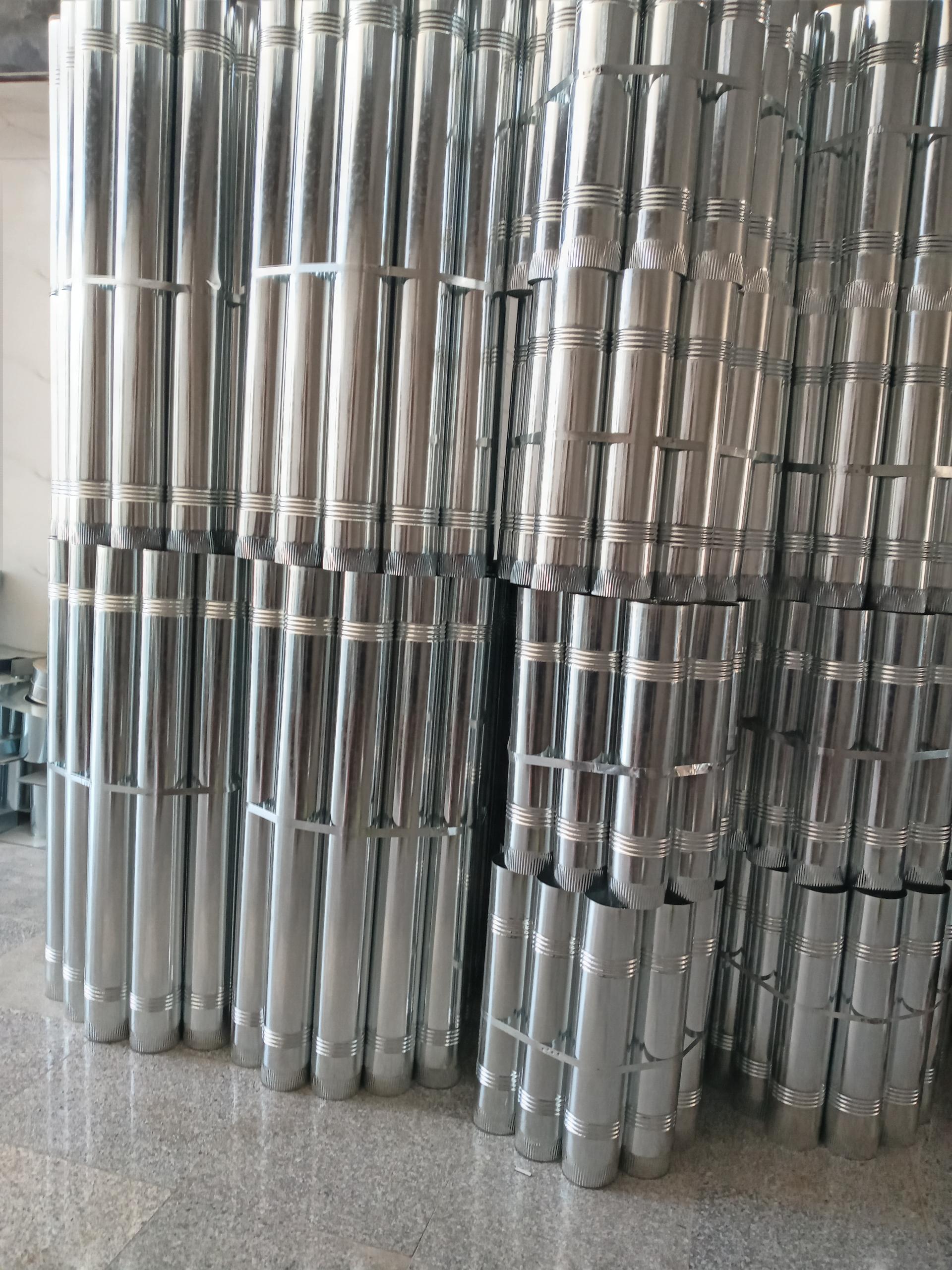 عکس تولیدی دودکش بخاری و زانو