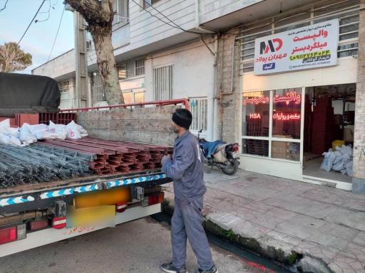 عکس والپست و میلگرد بستر گنبد (مهندس گوکلانی )