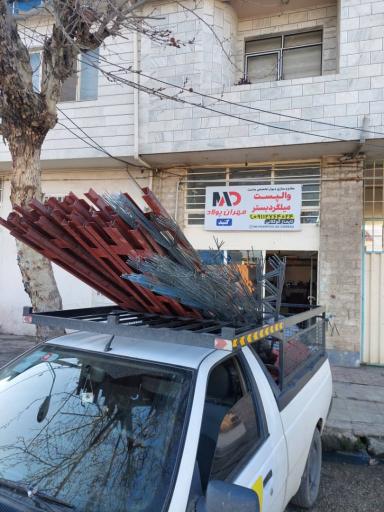 عکس والپست و میلگرد بستر گنبد (مهندس گوکلانی )