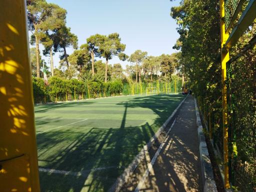 عکس زمین چمن باغ بزرگ