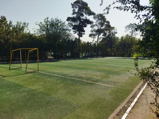 عکس زمین چمن باغ بزرگ