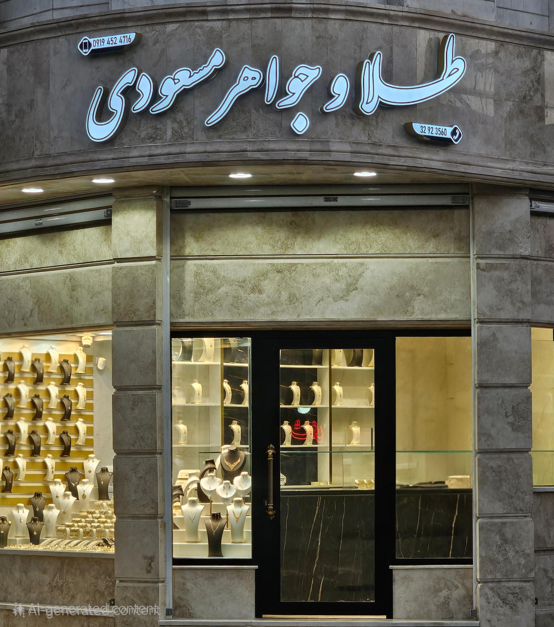 عکس طلا و جواهر مسعودی