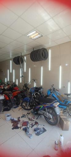 عکس تعمیرگاه موتور سیکلت تیونینگ سنتر