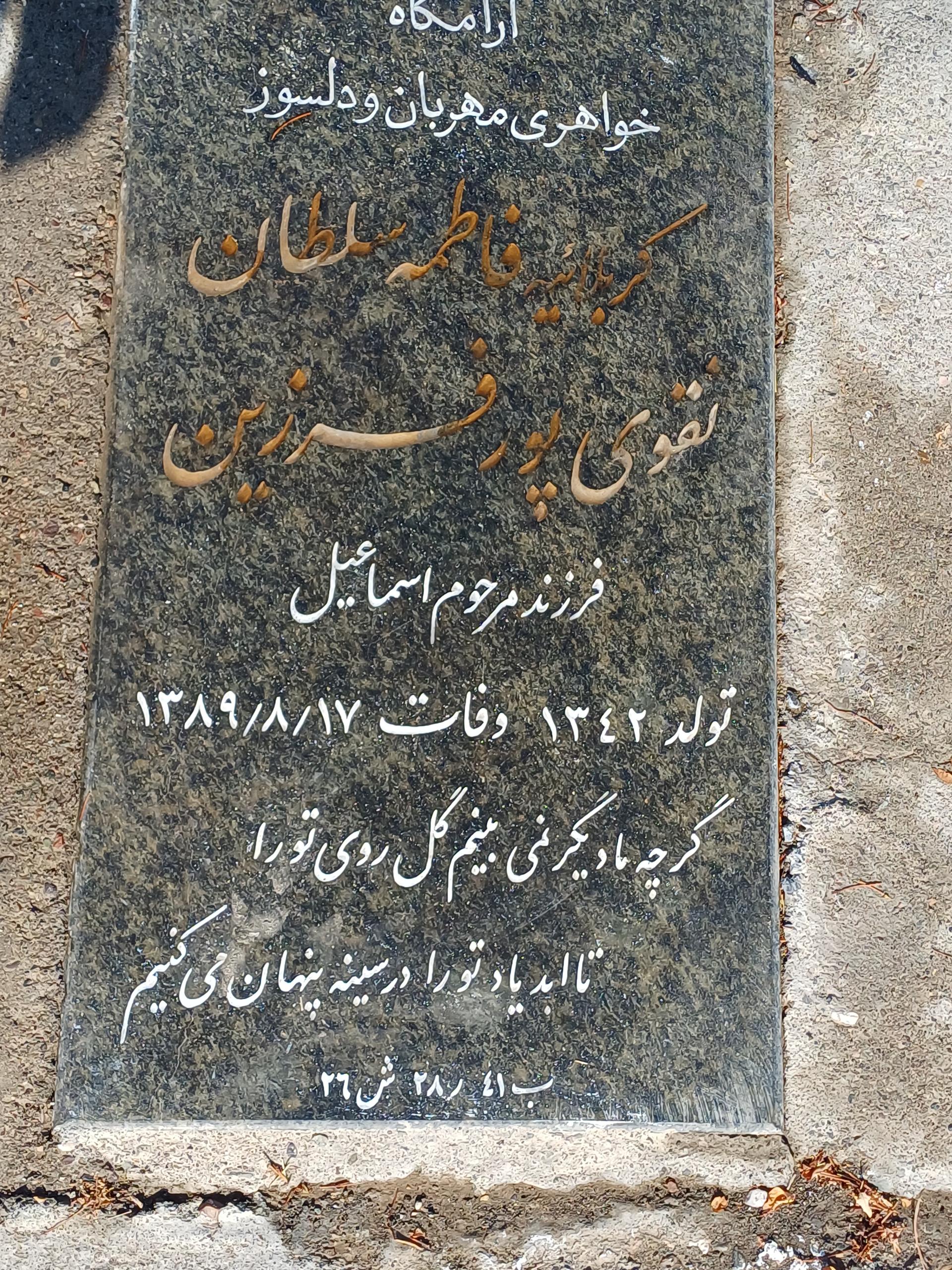 عکس آرامگاه نقوی پور فرزین