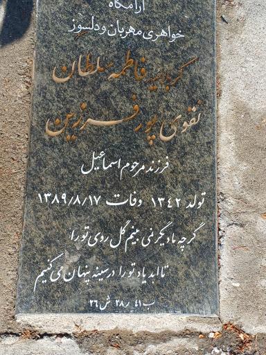 عکس آرامگاه نقوی پور فرزین