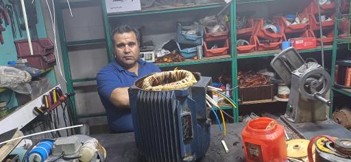 عکس سیم پیچی الکترو موتور ملکی