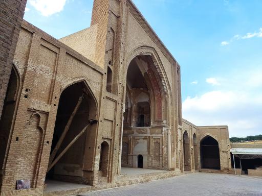 عکس مناره مسجد جامع تاریخی ساوه