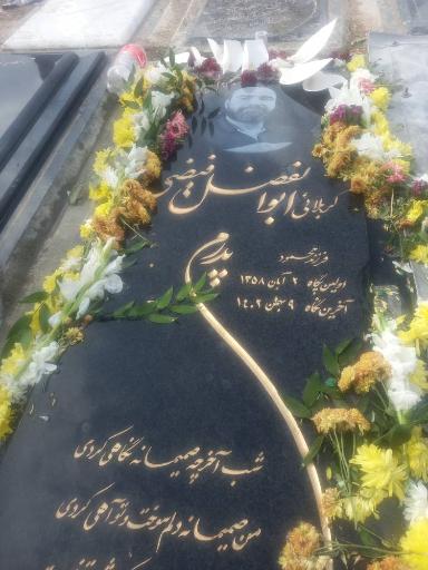 عکس مزار کربلایی ابوالفضل فیضی