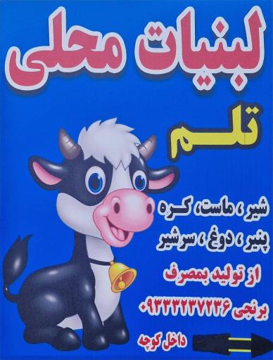 عکس لبنیاتی محلی تلم