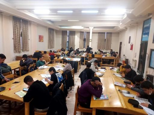 عکس کتابخانه آیت الله قزوینی