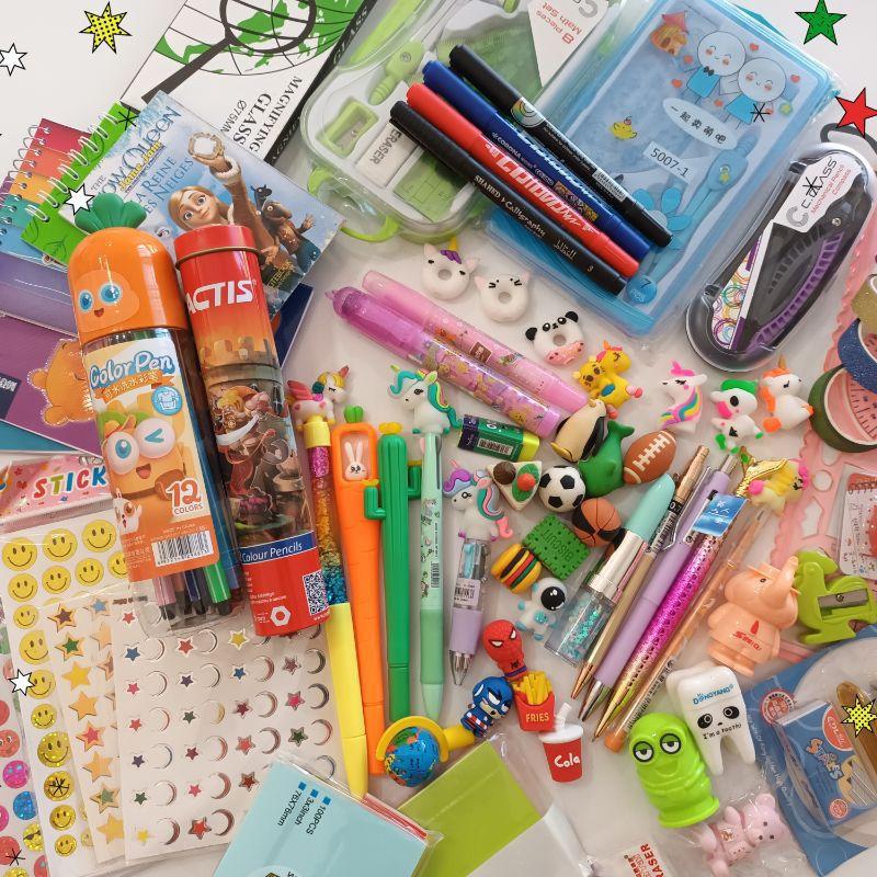 عکس لوازم التحریر و خرازی رنگارنگ